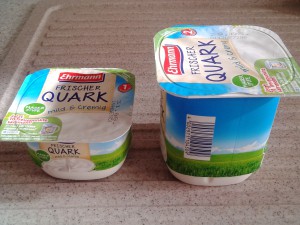 Der Ehrmann frische Quark war mein Favorit